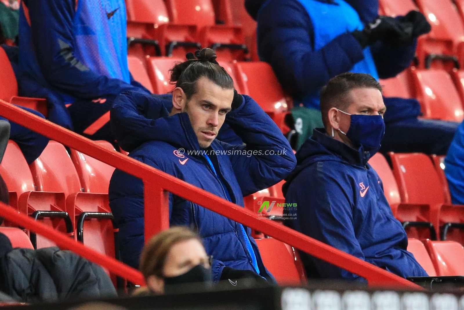 Gareth Bale #9 of Tottenham Hotspur on the bench