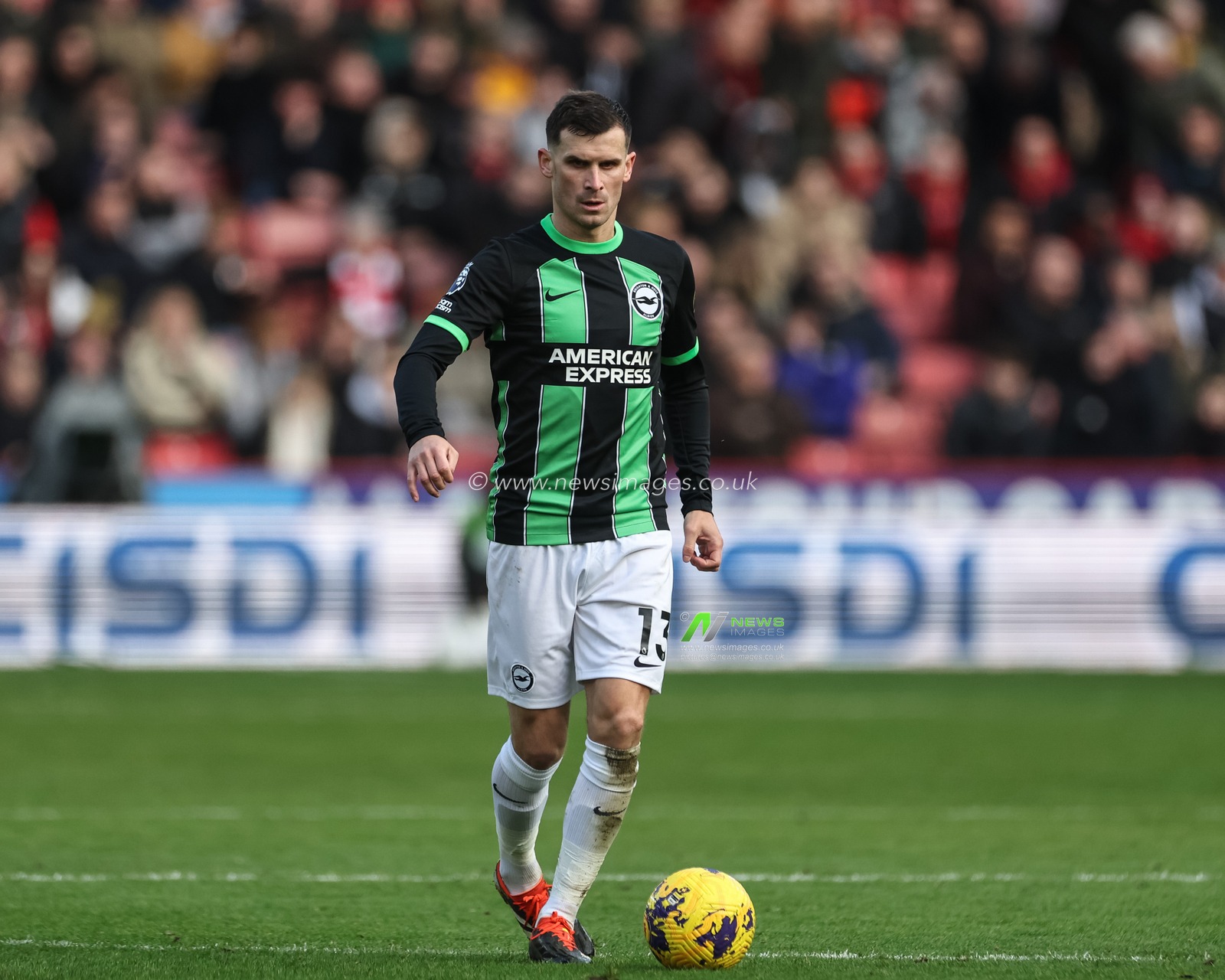 Pascal GroÃŸ of Brighton & Hove Albion during the Premier League match Sheffield United vs Brighton and Hove Albion at Bramall Lane, Sheffield, United Kingdom, 18th February 2024

(Photo by Mark Cosgrove/News Images)