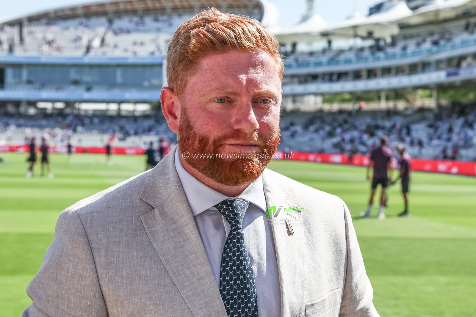 Jonny Bairstow is in attendance during the 3rd Rothesay Test Match Day 1 England v India at Lords, London, United Kingdom, 10th July 2025

(Photo by Mark Cosgrove/News Images)