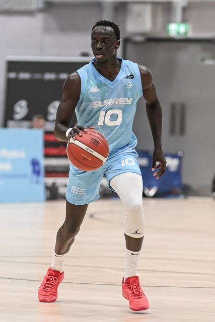 Padiet Wang of Surrey Scorchers dribbles during the British Basketball Championship match Cheshire Phoenix vs Surrey Scorchers at Ellesmere Port Sports Village, Ellesmere Port, United Kingdom, 19th November 2023

(Photo by Craig Thomas/News Images)