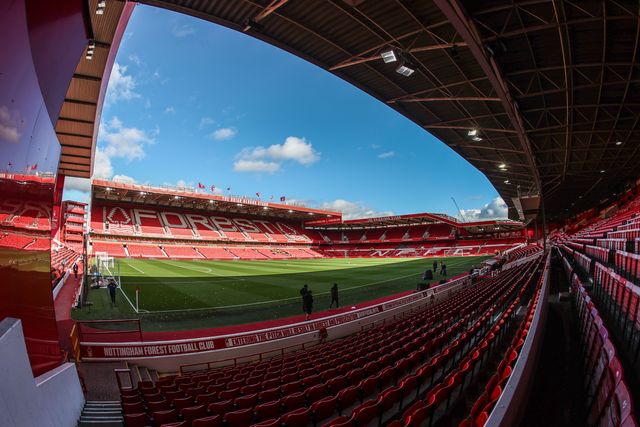 A general view of City Ground ahead of the Premier League match Nottingham Forest vs Manchester United at City Ground, Nottingham, United Kingdom, 1st November 2025

(Photo by Alfie Cosgrove/News Images)

*** GER AUT SUI OUT ***