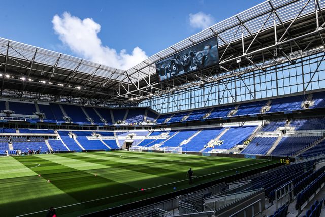 A general view of Hill Dickinson Stadium ahead of the Premier League match Everton vs Liverpool at Hill Dickinson Stadium, Liverpool, United Kingdom on 19 April 2026

(Photo by Alfie Cosgrove/News Images)