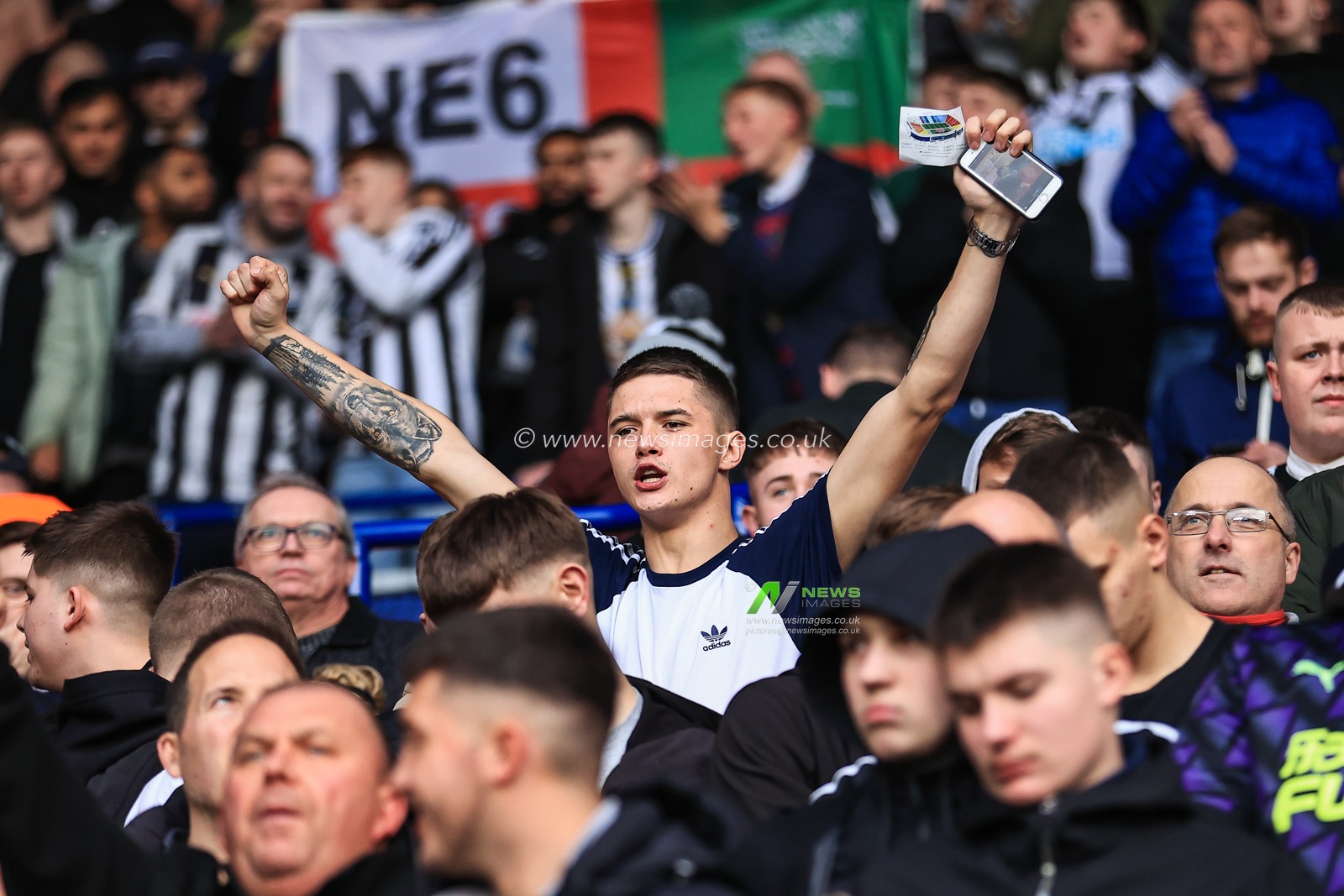 Newcastle United during the game
