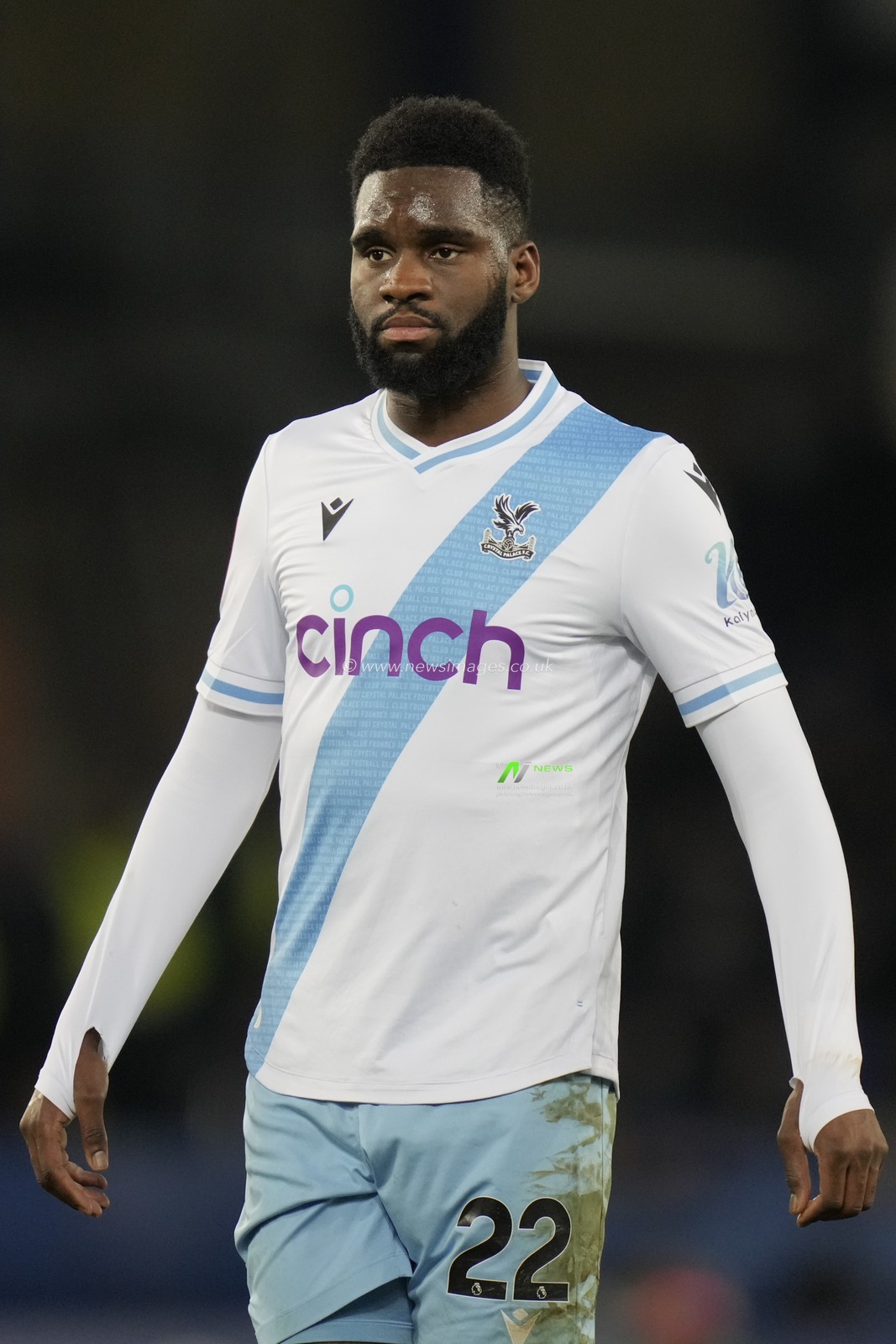 Odsonne Ã‰douard of Crystal Palace during the Emirates FA Cup Third Round Replay match Everton vs Crystal Palace at Goodison Park, Liverpool, United Kingdom, 17th January 2024

(Photo by Steve Flynn/News Images)