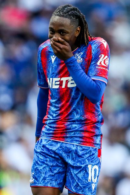 Eberechi Eze of Crystal Palace celebrates his goal to make it 0-1 during the Premier League match Tottenham Hotspur vs Crystal Palace at Tottenham Hotspur Stadium, London, United Kingdom, 11th May 2025

(Photo by Izzy Poles/News Images)