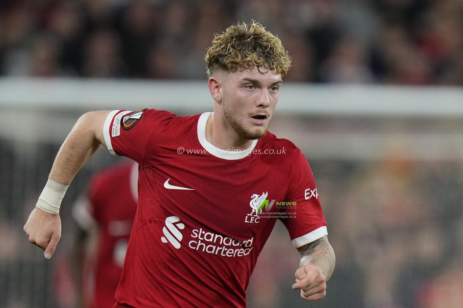 Harvey Elliott #19 of Liverpool during the UEFA Europa League match Liverpool vs Union Saint-Gilloise at Anfield, Liverpool, United Kingdom, 5th October 2023

(Photo by Steve Flynn/News Images)