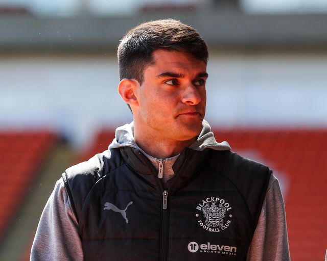 Rob Apter of Blackpool arrives ahead of the Sky Bet League 1 match Blackpool vs Bristol Rovers at Bloomfield Road, Blackpool, United Kingdom, 3rd May 2025

(Photo by Gareth Evans/News Images)