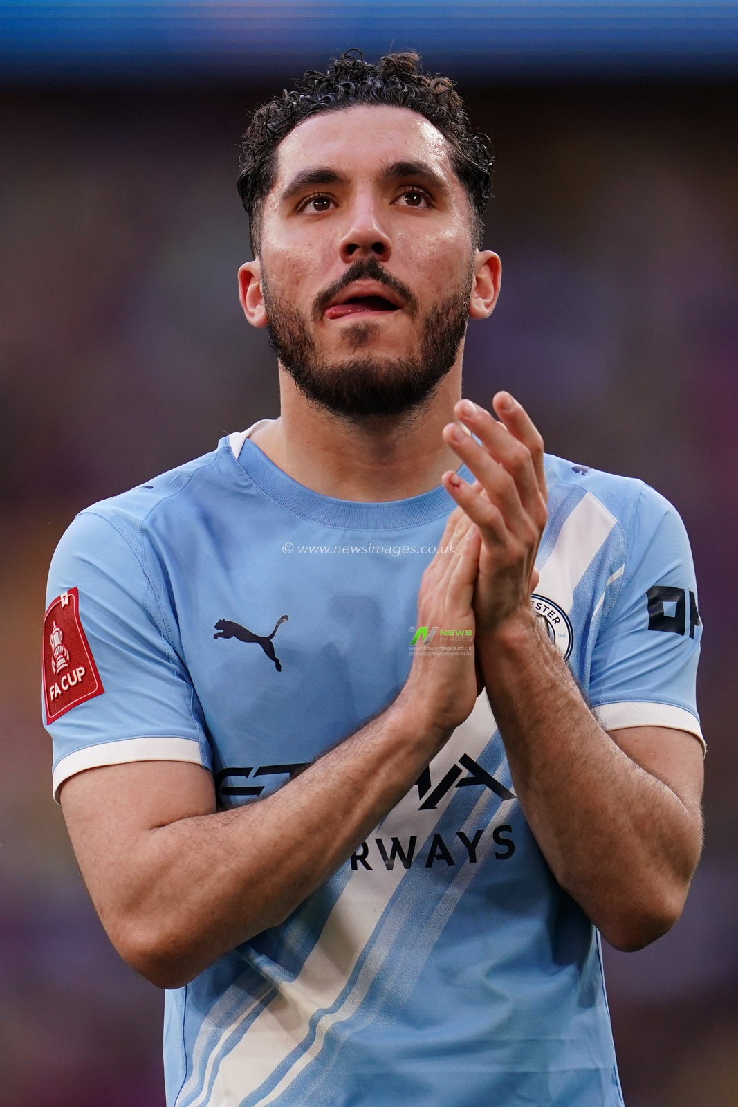Rayan Cherki of Manchester City at full time during the Emirates FA Cup Semi-Final match Manchester City vs Southampton at Wembley Stadium, London, United Kingdom on 25 April 2026

(Photo by Harvey Murphy/News Images)