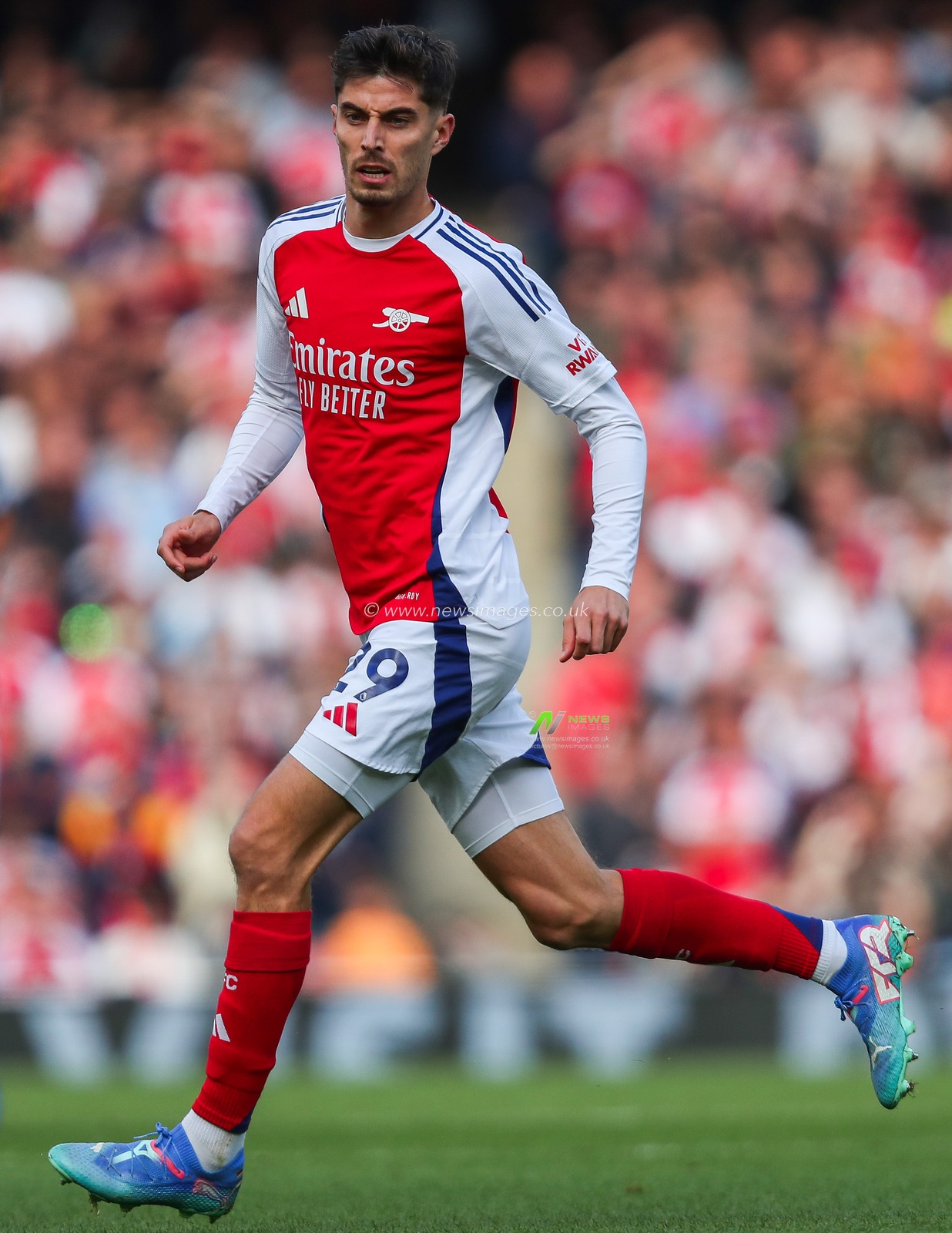 Kai Havertz of Arsenal in action during the Premier League match Arsenal vs Southampton at Emirates Stadium, London, United Kingdom, 5th October 2024

(Photo by Izzy Poles/News Images)