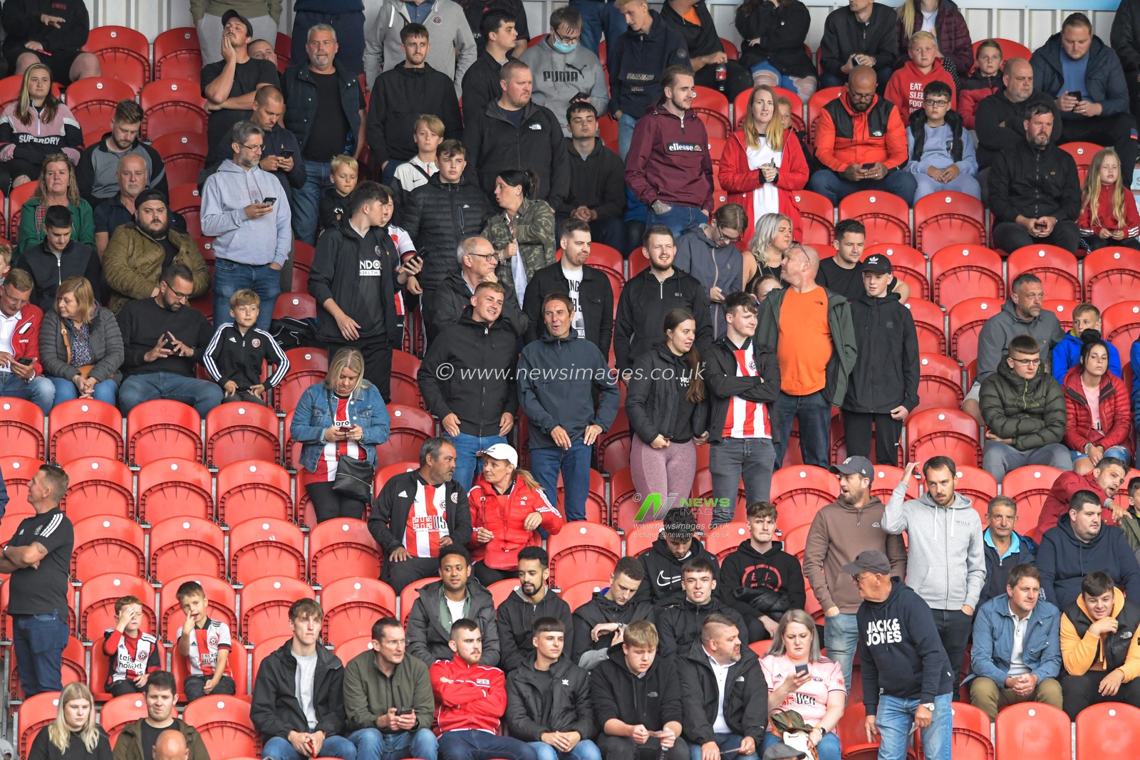 The Sheffield United fans arrive at the Keepmoat stadium