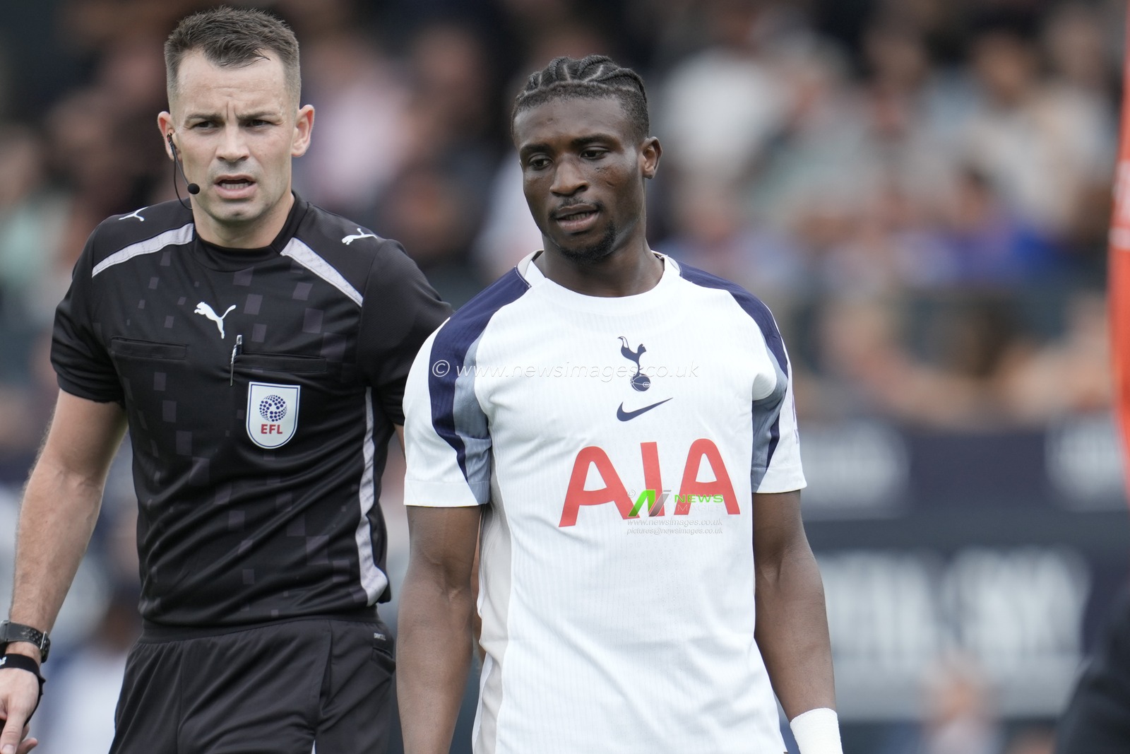 Mohammed Kudus of Tottenham Hotspur during the Pre-season friendly match Luton Town vs Tottenham Hotspur at Kenilworth Road, Luton, United Kingdom, 26th July 2025

(Photo by Harvey Murphy/News Images)