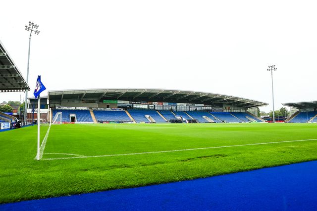 A general view of SMH Stadium ahead of the Pre-season friendly match Nottingham Forest vs Monaco at SMH Group Stadiumact Stadium, Chesterfield, United Kingdom, 19th July 2025

(Photo by Richard Bierton/News Images)