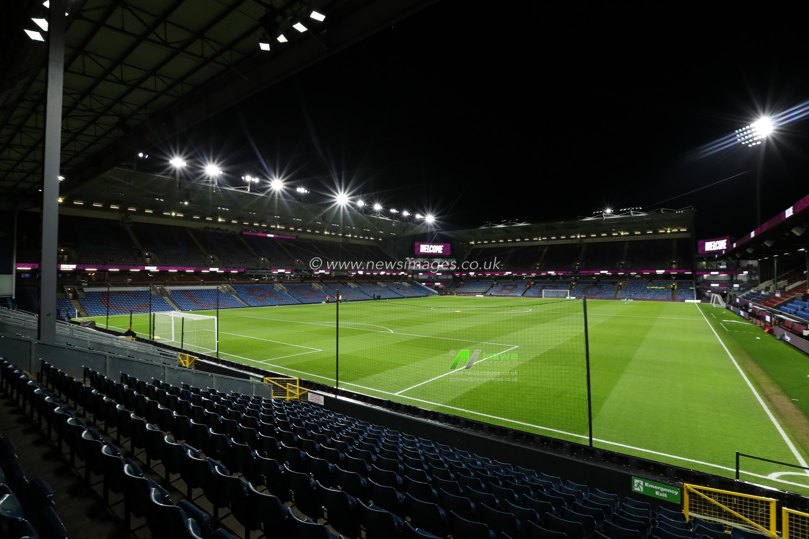 General view of Turf Moor ahead of the Premier League match Burnley vs Manchester United at Turf Moor, Burnley, United Kingdom, 7th January 2026

(Photo by Jorge Horsted/News Images)

*** GER AUT SUI OUT ***