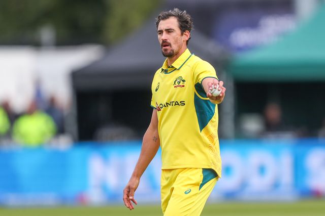 Mitchell Starc of Australia during the Fifth Metro Bank One Day International match England vs Australia at Seat Unique Stadium, Bristol, United Kingdom, 29th September 2024

(Photo by Gareth Evans/News Images)