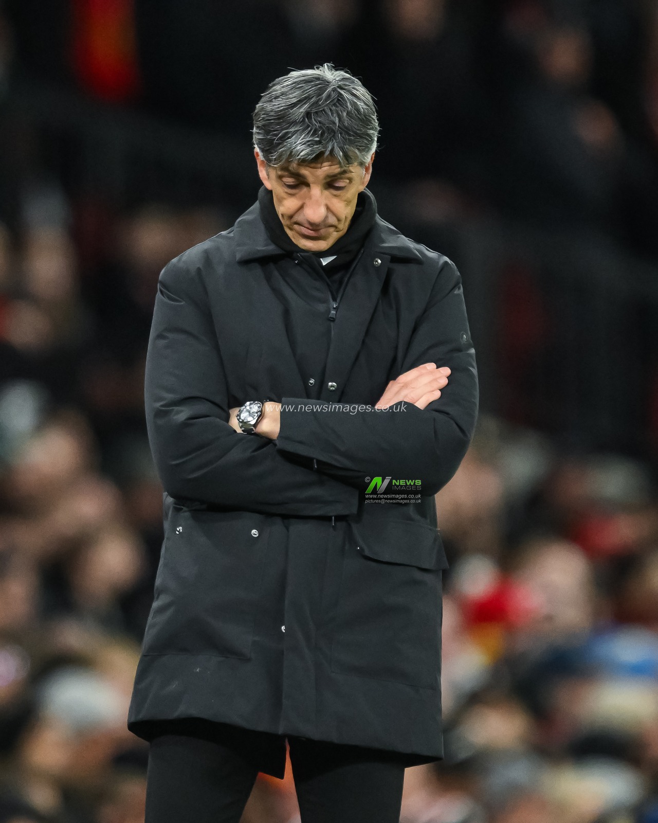 Imanol Alguacil Manager of Real Sociedad during the UEFA Europa League Last 16 match Manchester United vs Real Sociedad at Old Trafford, Manchester, United Kingdom, 13th March 2025

(Photo by Craig Thomas/News Images)