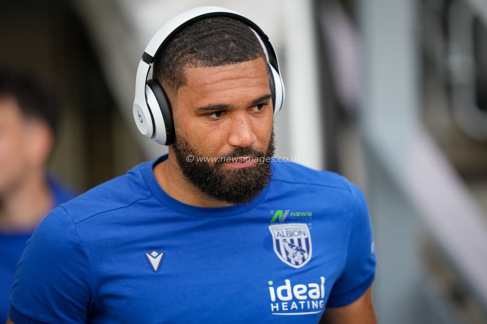 George Campbell of West Bromwich Albion arrives at the stadium prior to kick off during the Sky Bet Championship match Derby County vs West Bromwich Albion at Pride Park Stadium, Derby, United Kingdom on 09 September 2026

(Photo by Maynard Manyowa/News Images)