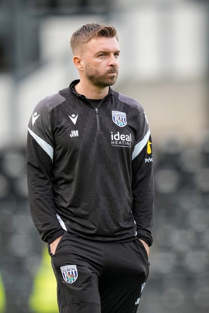 James Morrison manager of West Bromwich Albion inspects the pitch prior to kick off during the Sky Bet Championship match Derby County vs West Bromwich Albion at Pride Park Stadium, Derby, United Kingdom on 09 September 2026

(Photo by Maynard Manyowa/News Images)