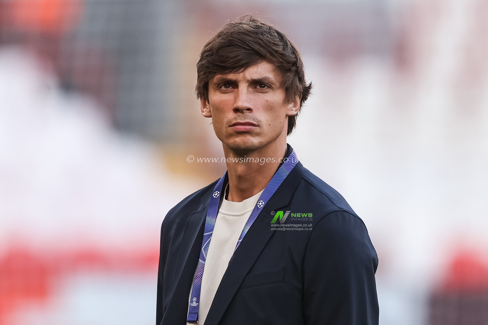 Robin Le Normand of Atlético Madrid arrives during the UEFA Champions League Matchday 1 of 8 match Liverpool vs Atletico Madrid at Anfield, Liverpool, United Kingdom on 09 September 2026

(Photo by Alfie Cosgrove/News Images)