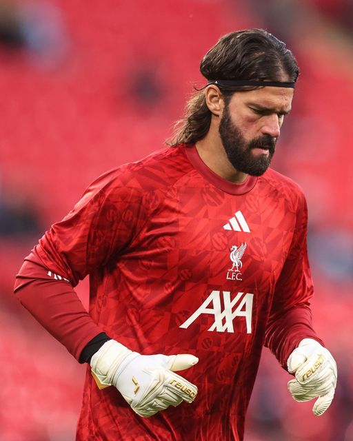 Liverpool goalkeeper Alisson Becker in the pregame warmup session during the UEFA Champions League Matchday 1 of 8 match Liverpool vs Atletico Madrid at Anfield, Liverpool, United Kingdom on 09 September 2026

(Photo by Alfie Cosgrove/News Images)