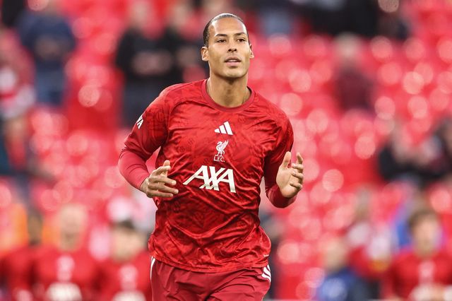 Virgil van Dijk of Liverpool applauds the fans in the pregame warmup session during the UEFA Champions League Matchday 1 of 8 match Liverpool vs Atletico Madrid at Anfield, Liverpool, United Kingdom on 09 September 2026

(Photo by Alfie Cosgrove/News Images)