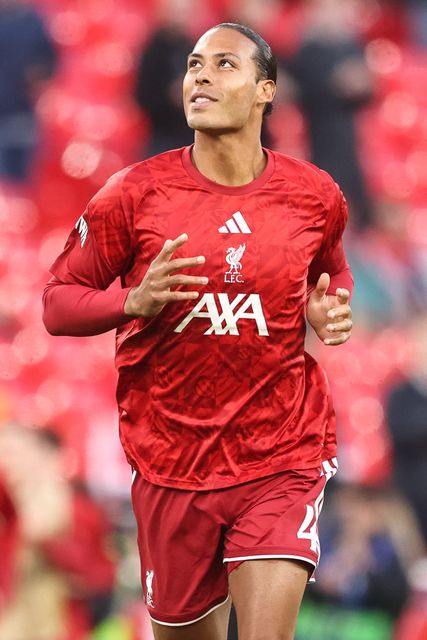 Virgil van Dijk of Liverpool applauds the fans in the pregame warmup session during the UEFA Champions League Matchday 1 of 8 match Liverpool vs Atletico Madrid at Anfield, Liverpool, United Kingdom on 09 September 2026

(Photo by Alfie Cosgrove/News Images)