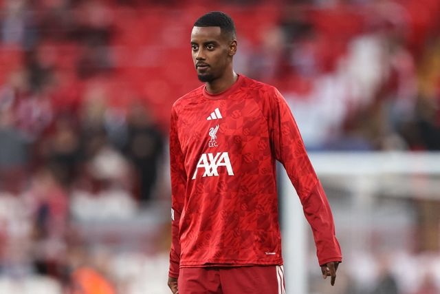 Alexander Isak of Liverpool in the pregame warmup session during the UEFA Champions League Matchday 1 of 8 match Liverpool vs Atletico Madrid at Anfield, Liverpool, United Kingdom on 09 September 2026

(Photo by Alfie Cosgrove/News Images)