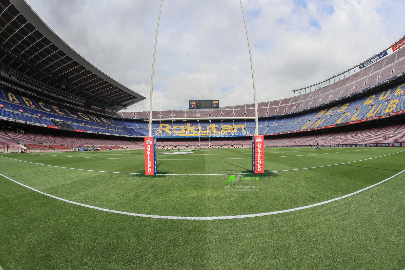 18th May 2019 , Camp Nou, Barcelona, Spain ;  Betfred Super League, Round 15, Catalans Dragons vs Wigan Warriors ; A general view of Camp Nou

Credit: Mark Cosgrove/News Images