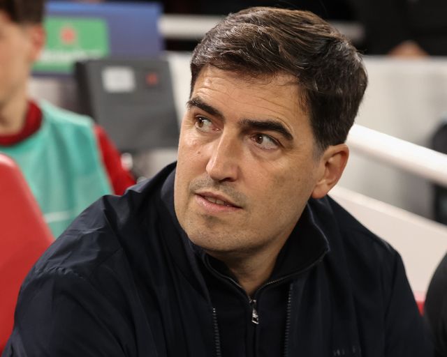 Andoni Iraola manager of Liverpool looks on during the UEFA Champions League Matchday 1 of 8 match Liverpool vs Atletico Madrid at Anfield, Liverpool, United Kingdom on 09 September 2026

(Photo by Alfie Cosgrove/News Images)