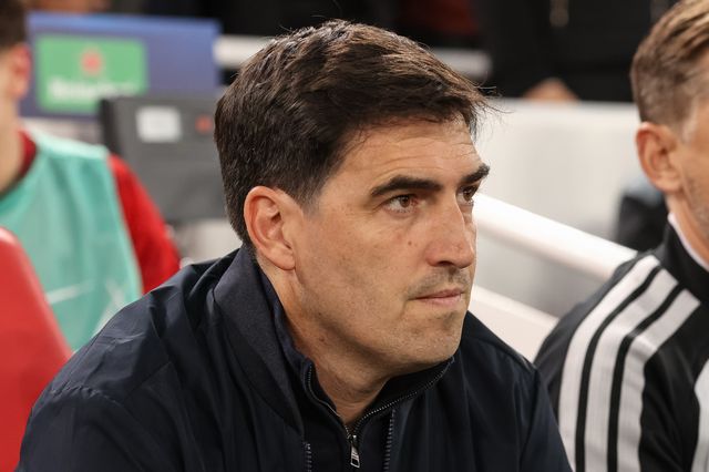 Andoni Iraola manager of Liverpool looks on during the UEFA Champions League Matchday 1 of 8 match Liverpool vs Atletico Madrid at Anfield, Liverpool, United Kingdom on 09 September 2026

(Photo by Alfie Cosgrove/News Images)