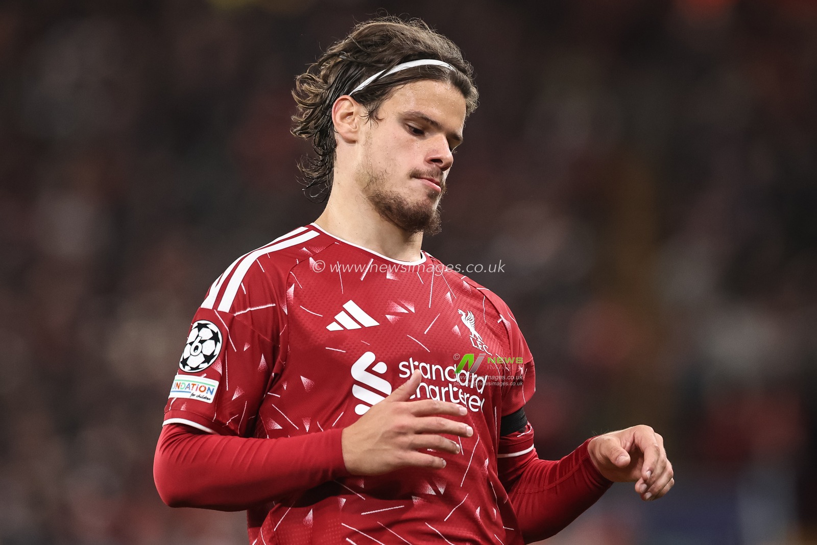 Milos Kerkez of Liverpool during the UEFA Champions League Matchday 1 of 8 match Liverpool vs Atletico Madrid at Anfield, Liverpool, United Kingdom on 09 September 2026

(Photo by Alfie Cosgrove/News Images)