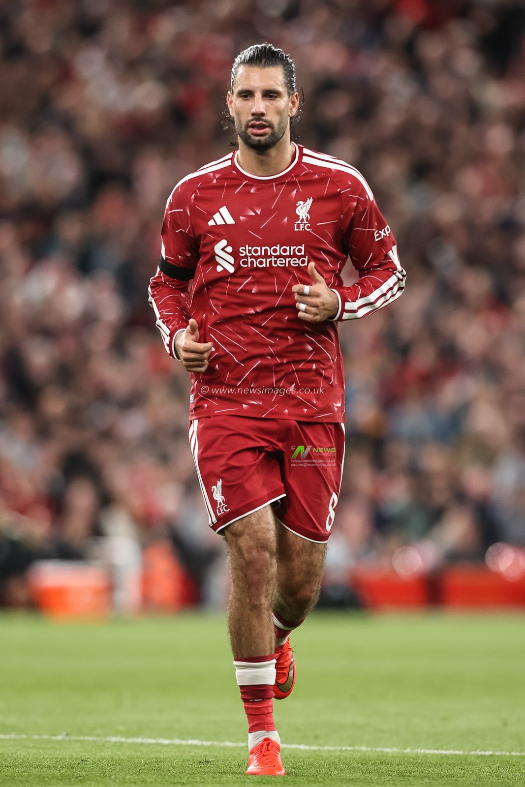 Dominik Szoboszlai of Liverpool during the UEFA Champions League Matchday 1 of 8 match Liverpool vs Atletico Madrid at Anfield, Liverpool, United Kingdom on 09 September 2026

(Photo by Alfie Cosgrove/News Images)