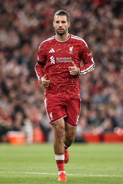 Dominik Szoboszlai of Liverpool during the UEFA Champions League Matchday 1 of 8 match Liverpool vs Atletico Madrid at Anfield, Liverpool, United Kingdom on 09 September 2026

(Photo by Alfie Cosgrove/News Images)