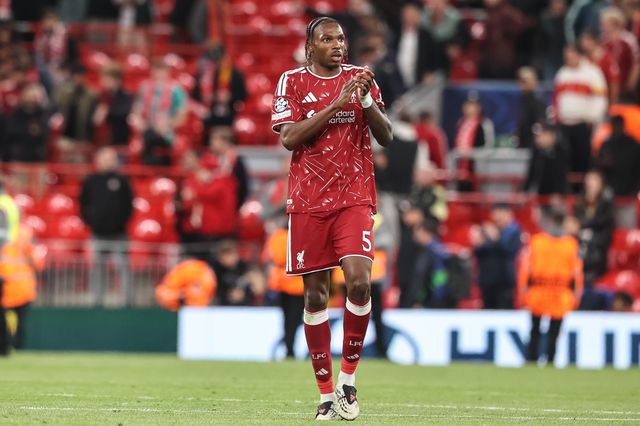Jeremy Jacquet of Liverpool applauds the fans during the UEFA Champions League Matchday 1 of 8 match Liverpool vs Atletico Madrid at Anfield, Liverpool, United Kingdom on 09 September 2026

(Photo by Alfie Cosgrove/News Images)