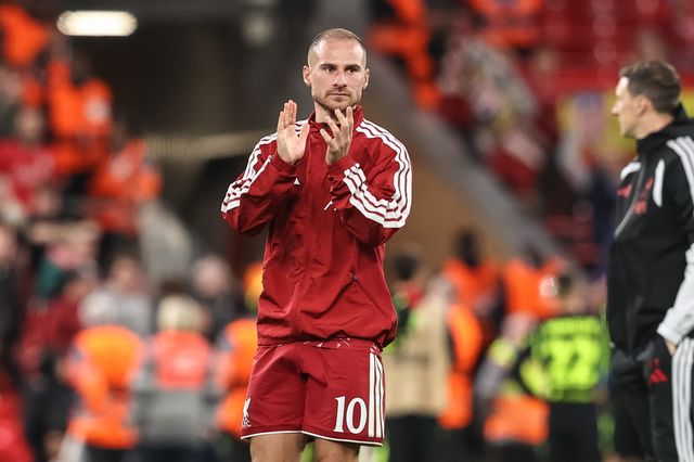 Alexis Mac Allister of Liverpool applauds the fans during the UEFA Champions League Matchday 1 of 8 match Liverpool vs Atletico Madrid at Anfield, Liverpool, United Kingdom on 09 September 2026

(Photo by Alfie Cosgrove/News Images)