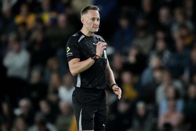 Referee James Bell during the Sky Bet Championship match Derby County vs West Bromwich Albion at Pride Park Stadium, Derby, United Kingdom on 09 September 2026

(Photo by Maynard Manyowa/News Images)