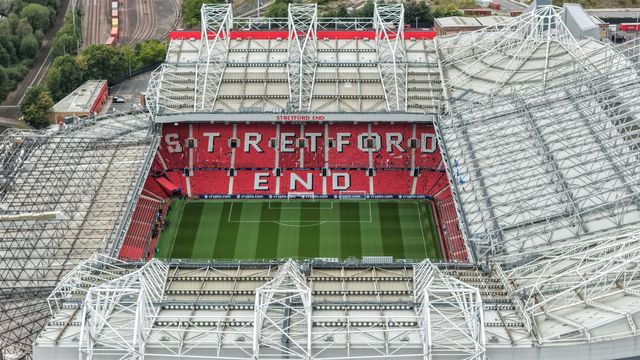 An aerial view of Old Trafford also known as the Theatre Of Dreams during the UEFA Champions League Matchday 1 of 8 match Manchester United vs Sabah FK at Old Trafford, Manchester, United Kingdom on 10 September 2026

(Photo by Mark Cosgrove/News Images)