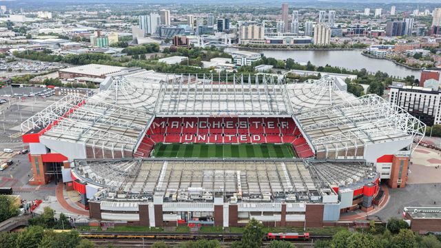 An aerial view of Old Trafford also known as the Theatre Of Dreams during the UEFA Champions League Matchday 1 of 8 match Manchester United vs Sabah FK at Old Trafford, Manchester, United Kingdom on 10 September 2026

(Photo by Mark Cosgrove/News Images)
