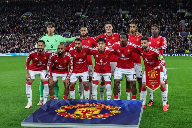 Manchester United team photo during the UEFA Champions League Matchday 1 of 8 match Manchester United vs Sabah FK at Old Trafford, Manchester, United Kingdom on 10 September 2026

(Photo by Mark Cosgrove/News Images)