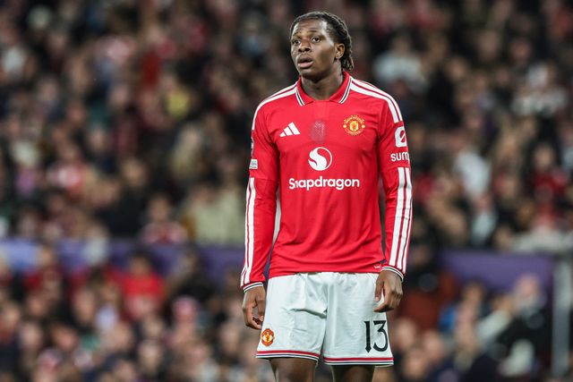 Patrick Dorgu of Manchester United during the UEFA Champions League Matchday 1 of 8 match Manchester United vs Sabah FK at Old Trafford, Manchester, United Kingdom on 10 September 2026

(Photo by Mark Cosgrove/News Images)