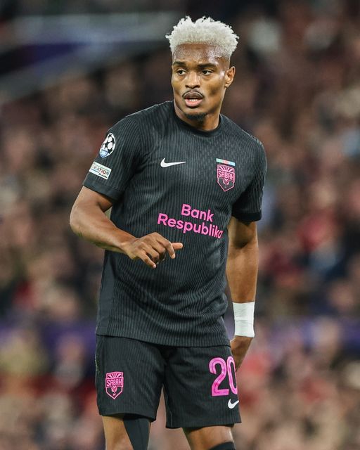 Joy-Lance Mickels of Sabah FK during the UEFA Champions League Matchday 1 of 8 match Manchester United vs Sabah FK at Old Trafford, Manchester, United Kingdom on 10 September 2026

(Photo by Mark Cosgrove/News Images)