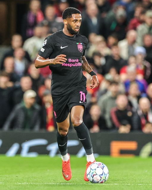 Kaheem Parris of Sabah FK during the UEFA Champions League Matchday 1 of 8 match Manchester United vs Sabah FK at Old Trafford, Manchester, United Kingdom on 10 September 2026

(Photo by Mark Cosgrove/News Images)