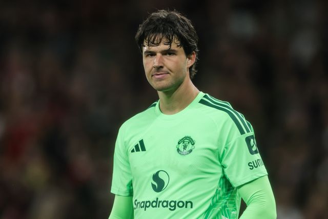 Manchester United goalkeeper Senne Lammens during the UEFA Champions League Matchday 1 of 8 match Manchester United vs Sabah FK at Old Trafford, Manchester, United Kingdom on 10 September 2026

(Photo by Mark Cosgrove/News Images)