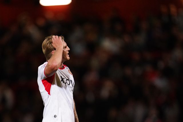 Carl Piergianni of Stevenage during the Sky Bet League One match Stevenage vs Luton Town at Lamex Stadium, Stevenage, United Kingdom on 10 September 2026

(Photo by Harvey Murphy/News Images)