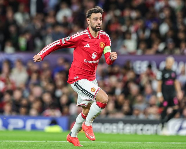 Bruno Fernandes of Manchester United during the UEFA Champions League Matchday 1 of 8 match Manchester United vs Sabah FK at Old Trafford, Manchester, United Kingdom on 10 September 2026

(Photo by Mark Cosgrove/News Images)