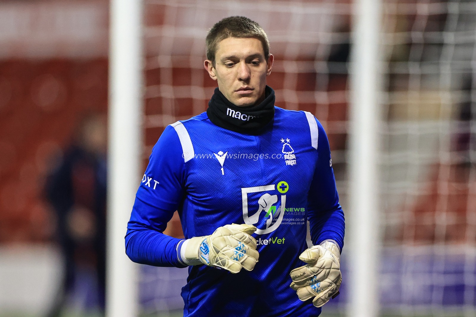Ethan Horvath #1 of Nottingham Forest during the pre-game warmup