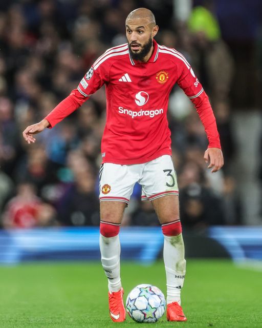 Noussair Mazraoui of Manchester United during the UEFA Champions League Matchday 1 of 8 match Manchester United vs Sabah FK at Old Trafford, Manchester, United Kingdom on 10 September 2026

(Photo by Mark Cosgrove/News Images)
