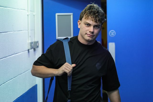 Patrick Irwin of Warrington Wolves arrives during the Betfred Super League round 27 match Warrington Wolves vs Toulouse Olympique at The Halliwell Jones Stadium, Warrington, United Kingdom on 11 September 2026

(Photo by Mark Cosgrove/News Images)