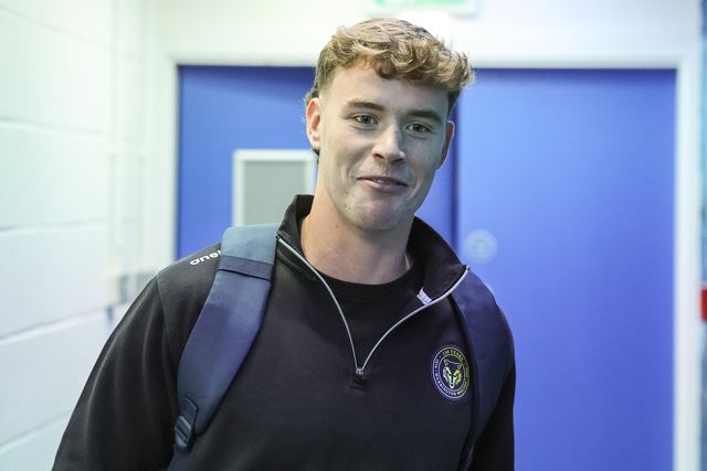 Ewan Smith of Warrington Wolves arrives during the Betfred Super League round 27 match Warrington Wolves vs Toulouse Olympique at The Halliwell Jones Stadium, Warrington, United Kingdom on 11 September 2026

(Photo by Mark Cosgrove/News Images)