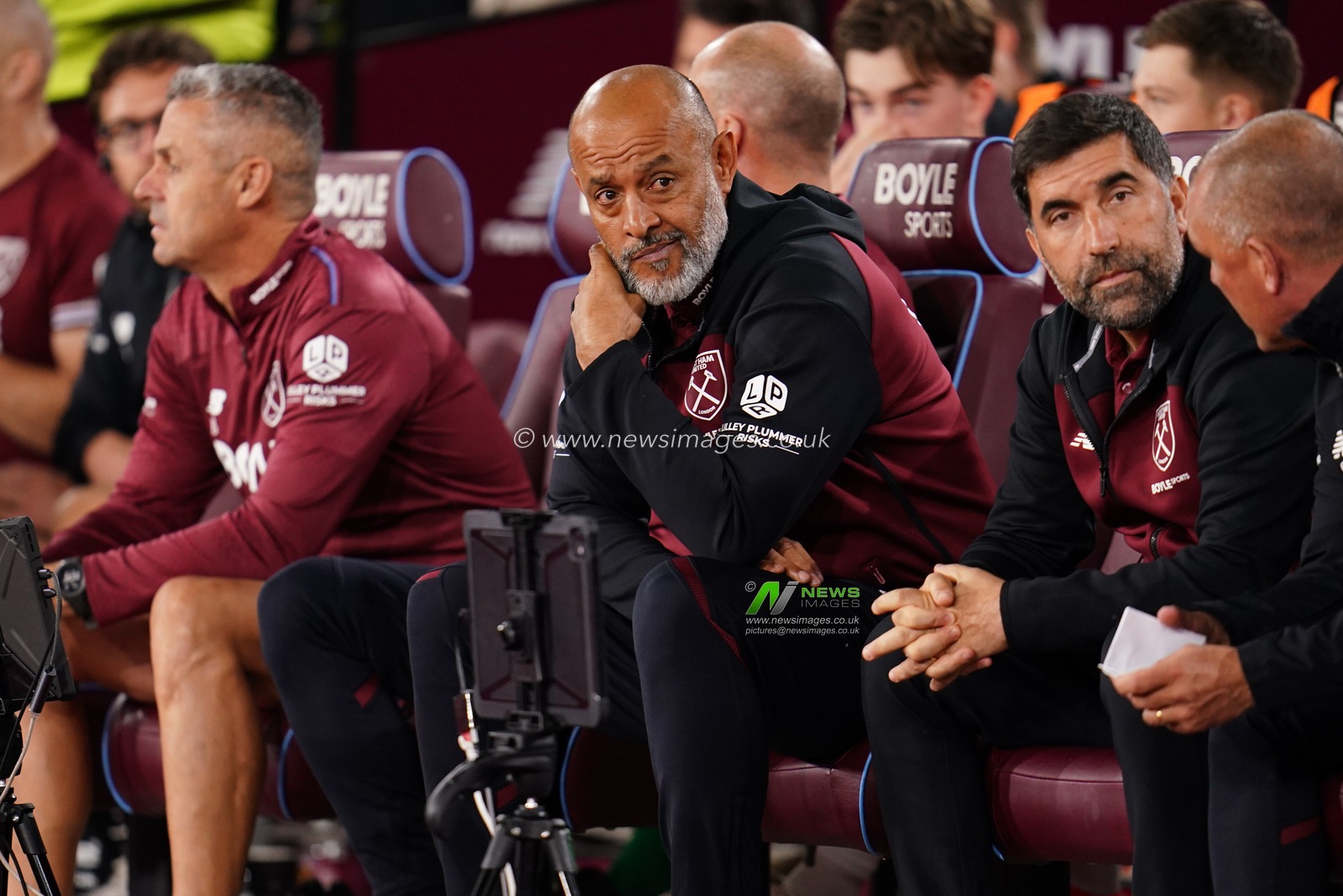 Nuno Espirito Santo manager of West Ham United during the Sky Bet Championship match West Ham United vs Wrexham at London Stadium, London, United Kingdom on 11 September 2026

(Photo by Harvey Murphy/News Images)