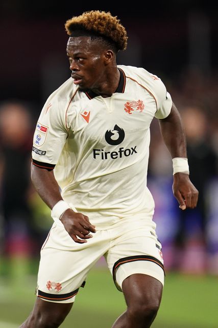 Jacques Ekomie of Wrexham during the Sky Bet Championship match West Ham United vs Wrexham at London Stadium, London, United Kingdom on 11 September 2026

(Photo by Harvey Murphy/News Images)